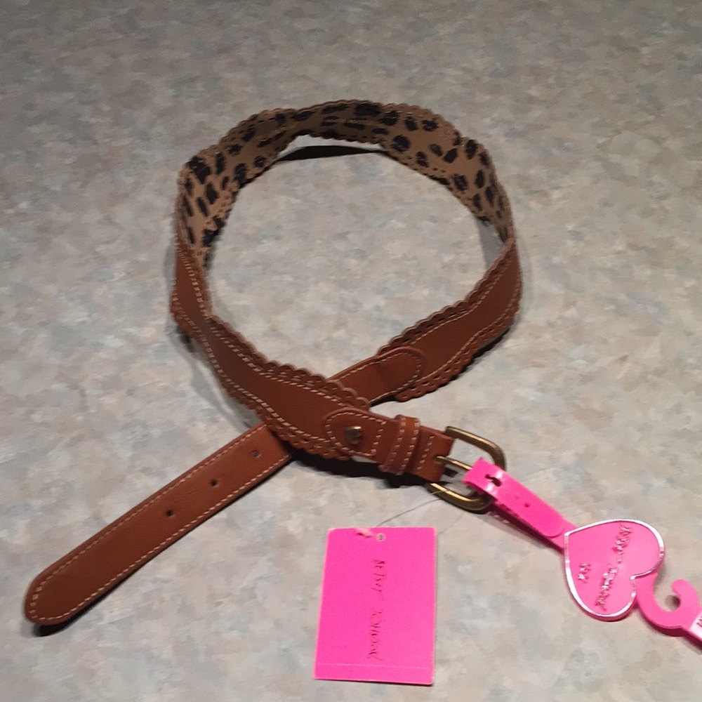 Betsey Johnson brown belt
